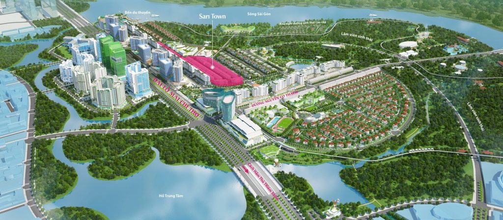 Vị trí SARITOWN sala thủ thiêm