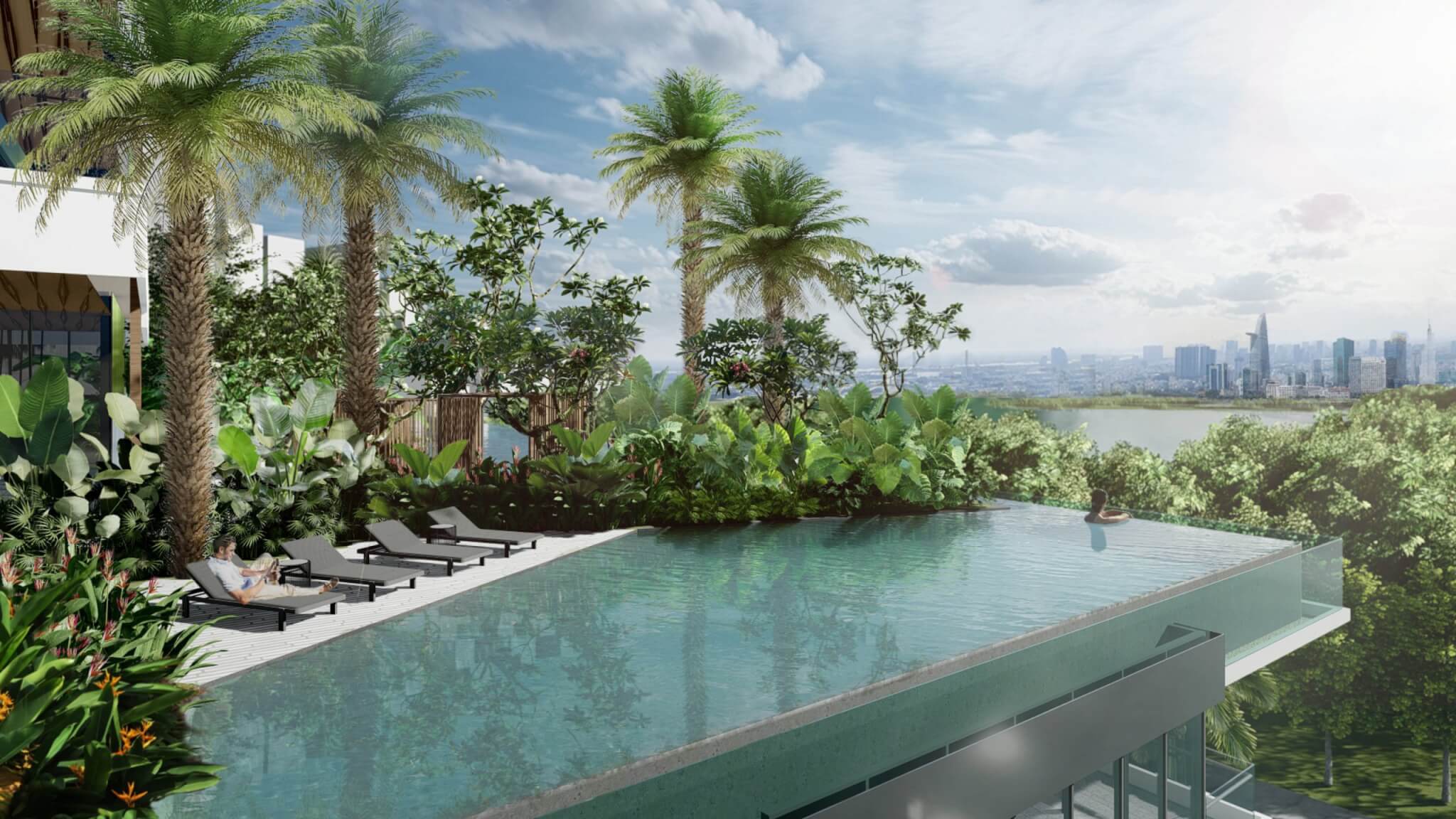 hồ bơi lotte eco smart city - hongphuland