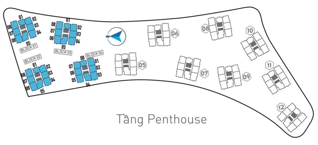 mat bang penthhouse du an gem riverside