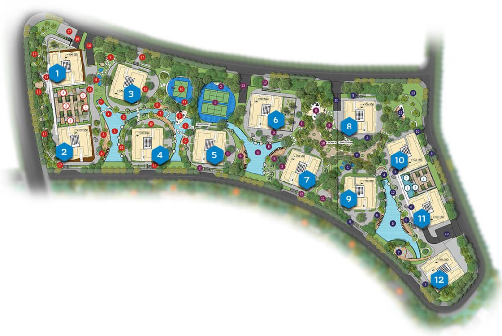 Mặt bằng tổng thể dự án căn hộ Datxanhhomes Rivers