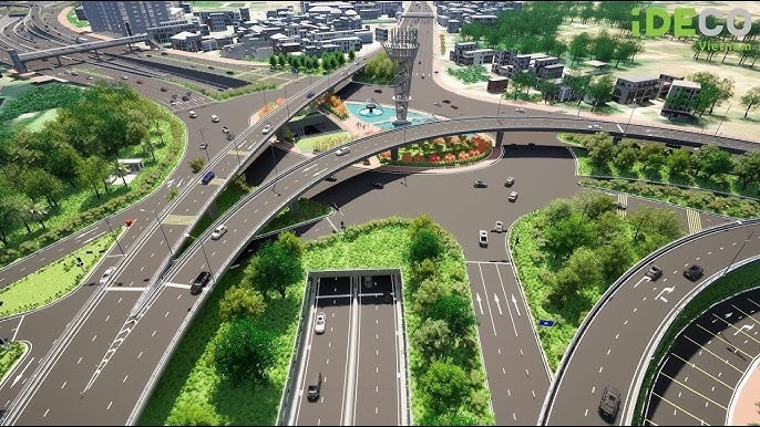 phối cảnh nút giao an phu