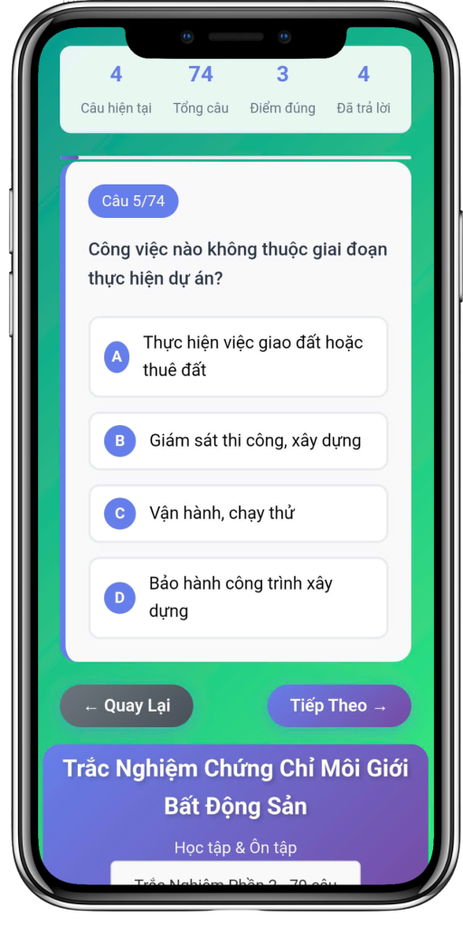 câu hỏi bđs, ôn thi môi giới