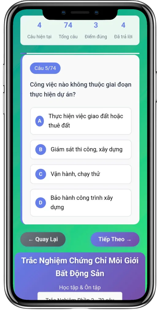 câu hỏi bđs, ôn thi môi giới