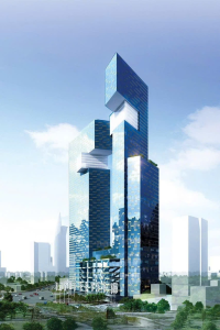 tháp đôi tphcm, phối cảnh trung tâm thành phố, bất động sản cao cấp