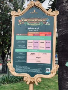 bảng giá vinwonders grand park, giá vé vinwonders grand park, bảng giá vui chơi grand park, vé công viên giải trí, giá vé khu vui chơi tphcm