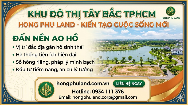 khu đô thị Tây Bắc Củ Chi, bất động sản Củ Chi, nhà đất Tây Bắc Củ Chi, đầu tư Củ Chi, quy hoạch đô thị Củ Chi
