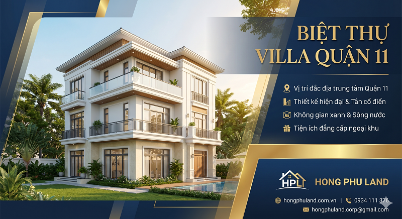 villa quận 11 đẹp, biệt thự sân vườn quận 11, villa nghỉ dưỡng Sài Gòn, biệt thự cao cấp TP.HCM, villa trung tâm thành phố, villa hiện đại