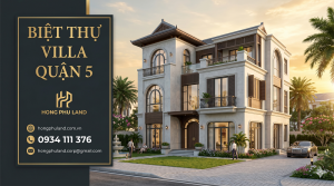 mặt tiền villa quận 5, biệt thự hiện đại quận 5, villa đẹp trung tâm TP.HCM, biệt thự cao cấp