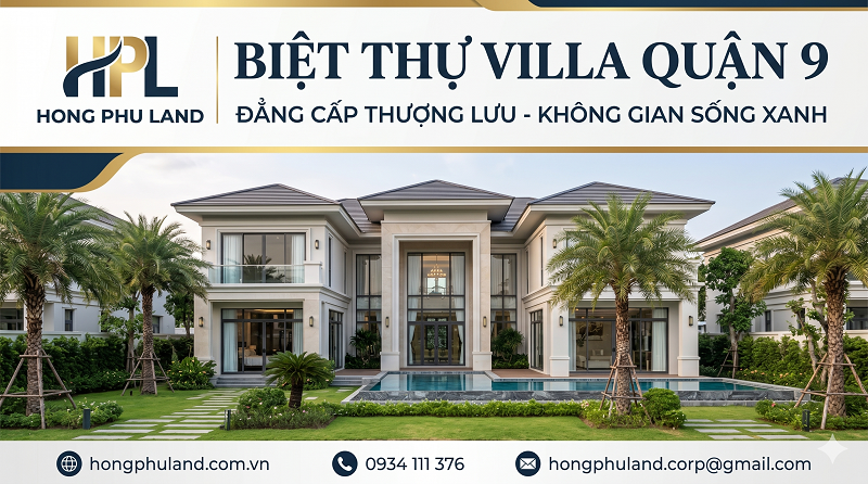 villa đẹp về đêm quận 9, biệt thự sang trọng Sài Gòn, villa cao cấp TP.HCM, biệt thự hiện đại