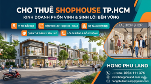 cho thuê shophouse tphcm, shophouse mặt tiền tphcm, thuê shophouse kinh doanh