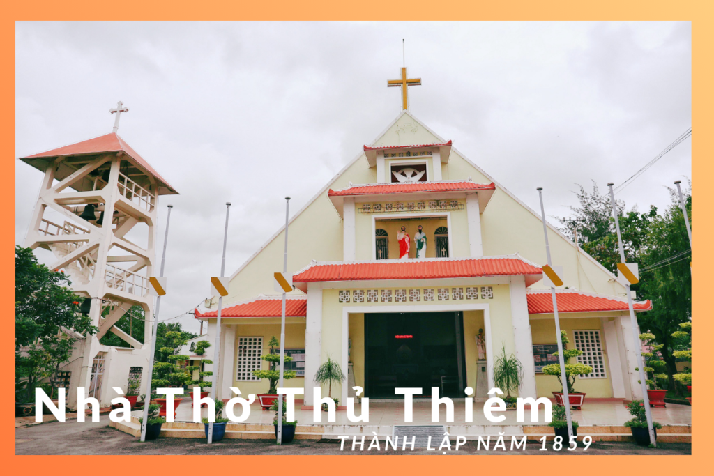 Lối vào địa danh lịch sử Nhà thờ Thủ Thiêm.