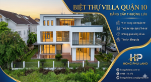 villa sân vườn quận 10, biệt thự xanh quận 10, villa cao cấp TP.HCM, biệt thự đẹp Sài Gòn