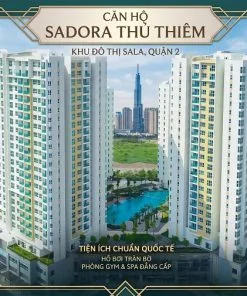 Giỏ hàng căn hộ Sadora 2 phòng ngủ view trung tâm view sông sổ hồng riêng