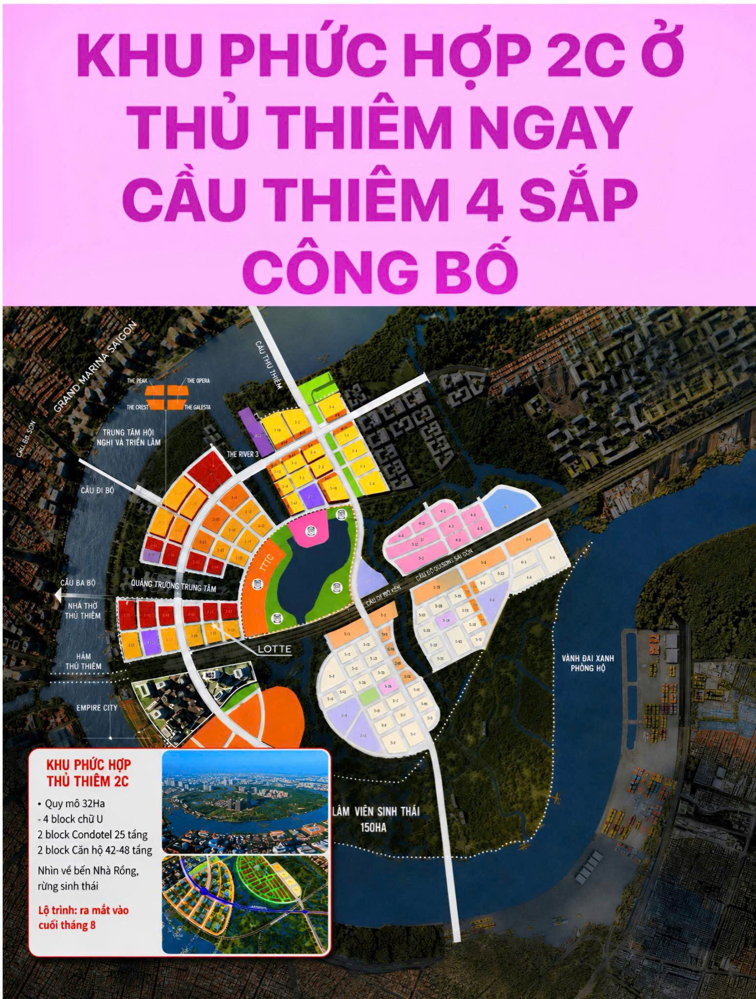 quy hoạch Thủ Thiêm 2C, trung tâm tài chính Thủ Thiêm, quy hoạch Thủ Thiêm, bất động sản TP Thủ Đức, khu chức năng số 2