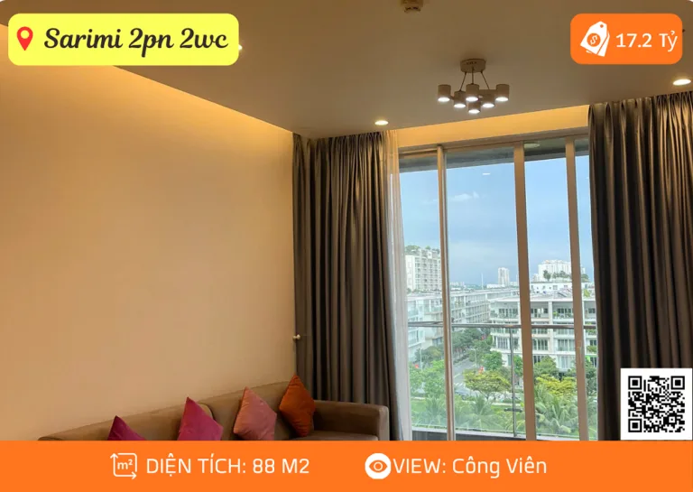 Bán Căn Hộ Sarimi Sala 2pn 2wc