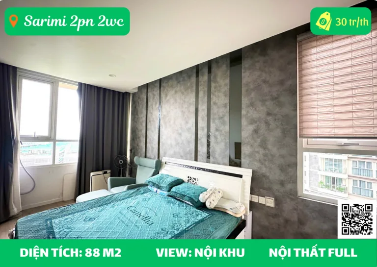 Cho Thuê Sarimi Sala 2pn 2wc full nt